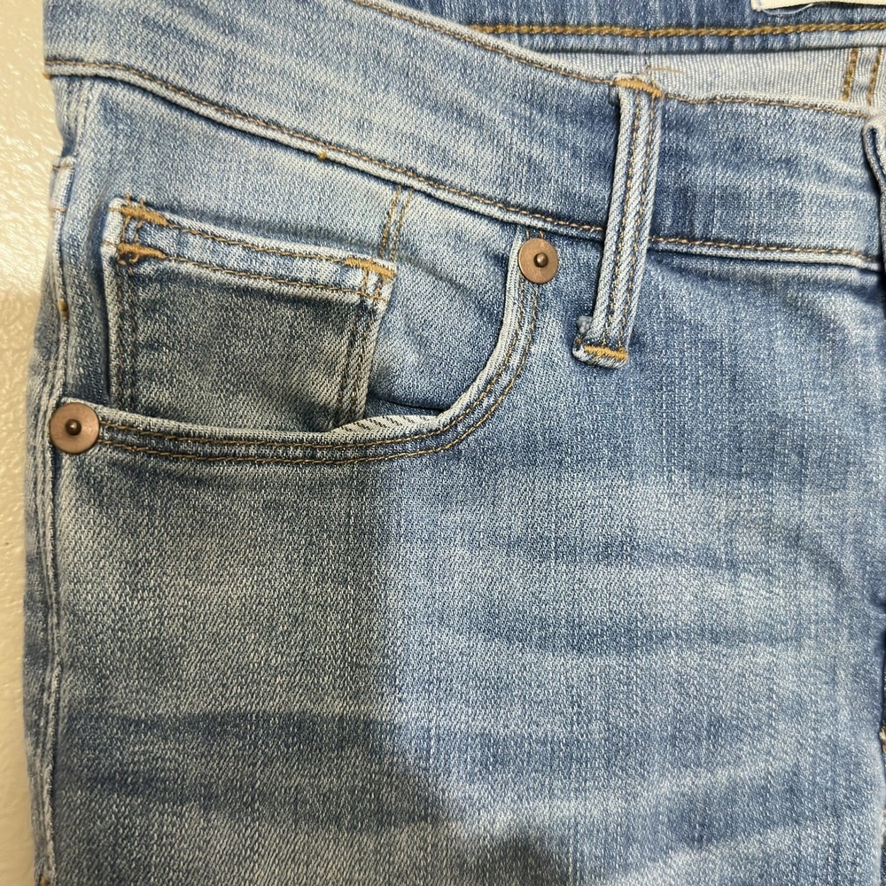 Madewell Womens Size 25‎ Skinny Jeans Light Wash Denim Low Rise Cropped Blue - Picture 4 of 8